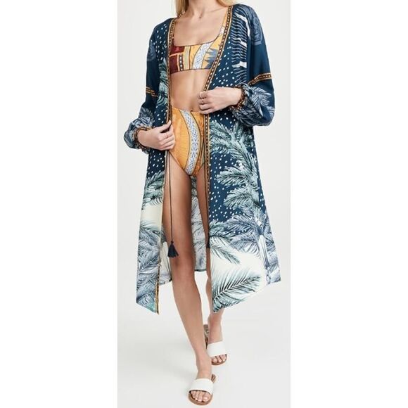 Agua Bendita Aldora Arabela Tunic Coverup NWT Sz. O/S - Picture 5 of 11